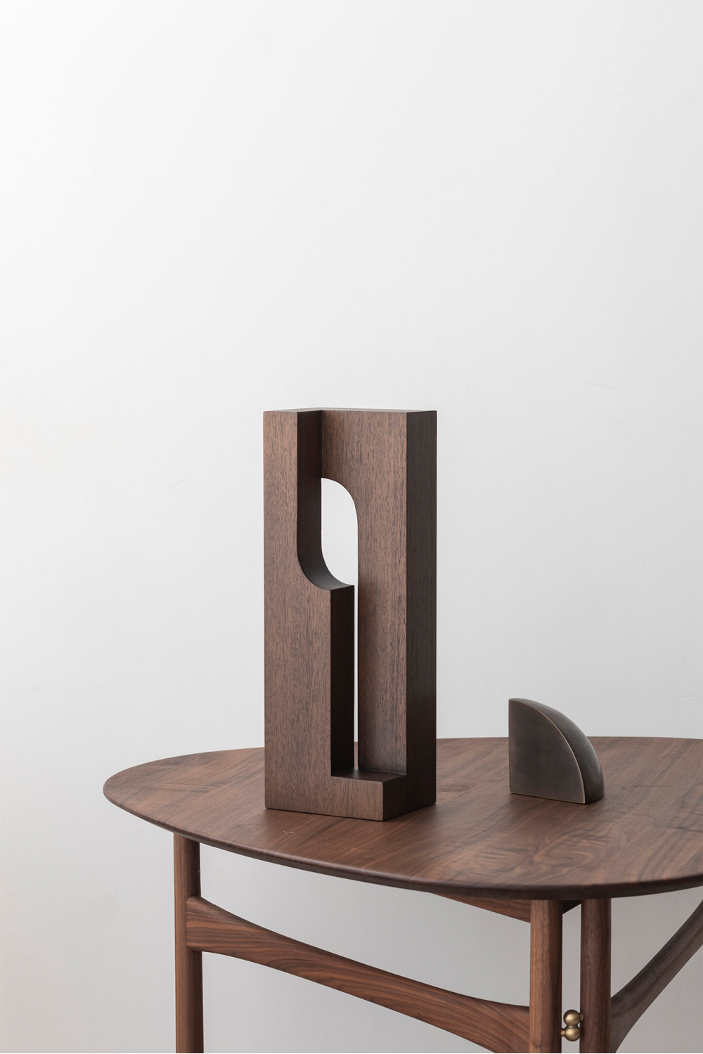 Mahogany Geometric Sculpture | Oroa.com