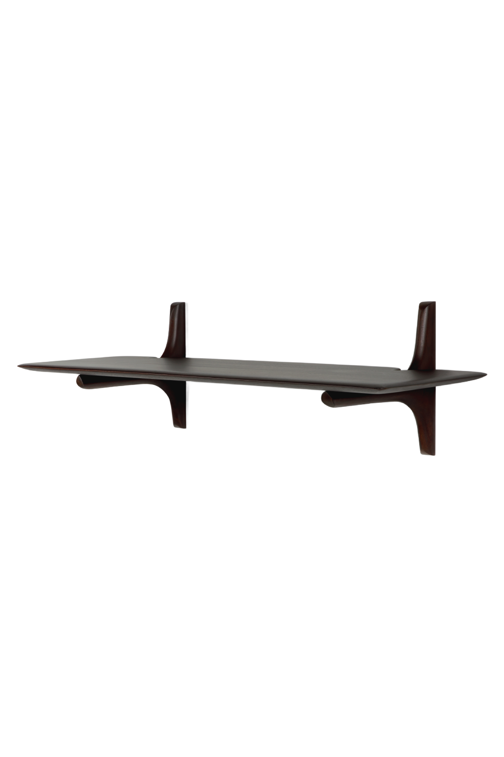 Brown Mahogany Wall Shelf | Ethnicraft PI | Oroa.com