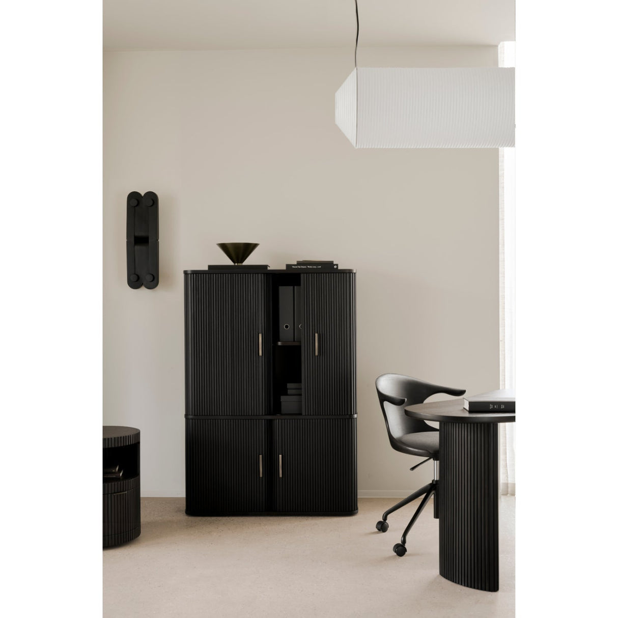 Brown Mahogany Filing Cabinet | Ethnicraft Roller Max | Oroa.com