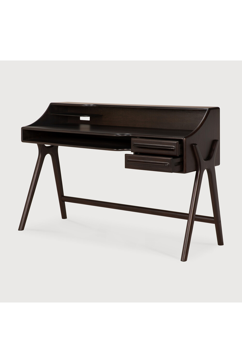 Varnished Mahogany Desk | Ethnicraft Flow | Oroa.com