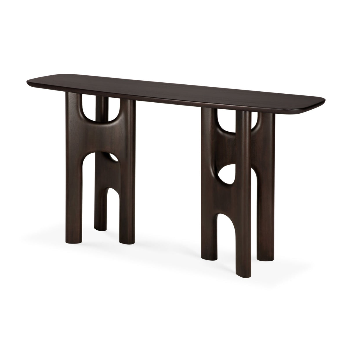 Brown Mahogany Console Table | Ethnicraft Flow | Oroa.com
