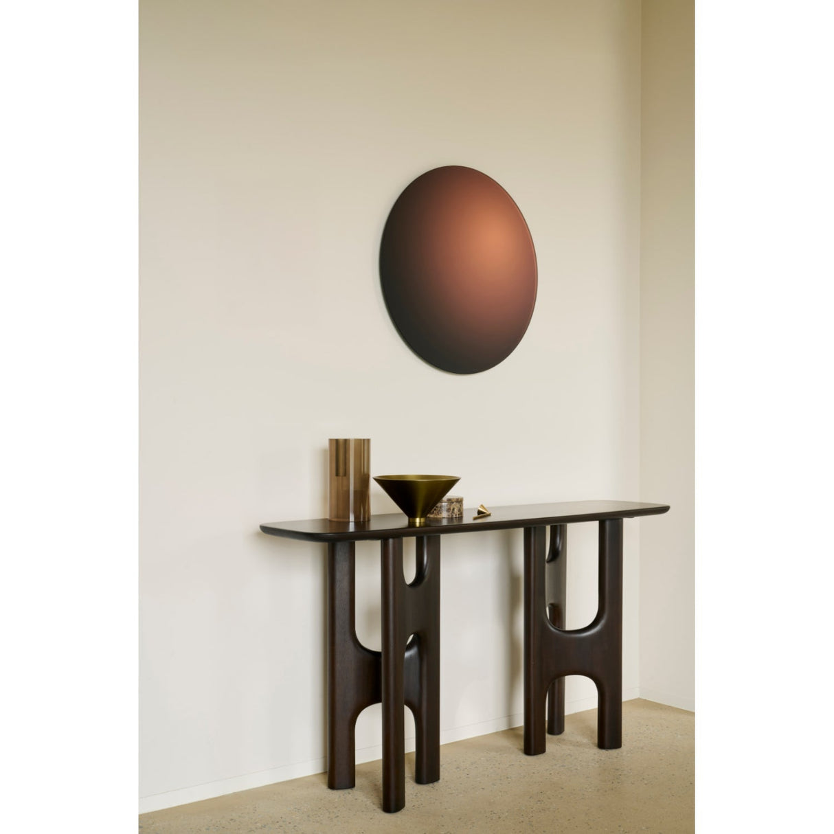 Brown Mahogany Console Table | Ethnicraft Flow | Oroa.com