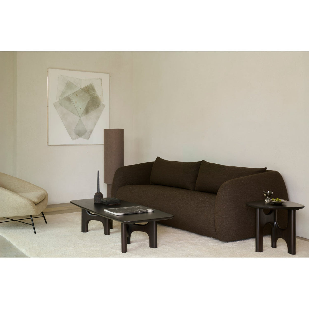 Brown Mahogany Side Table | Ethnicraft Flow | Oroa.com