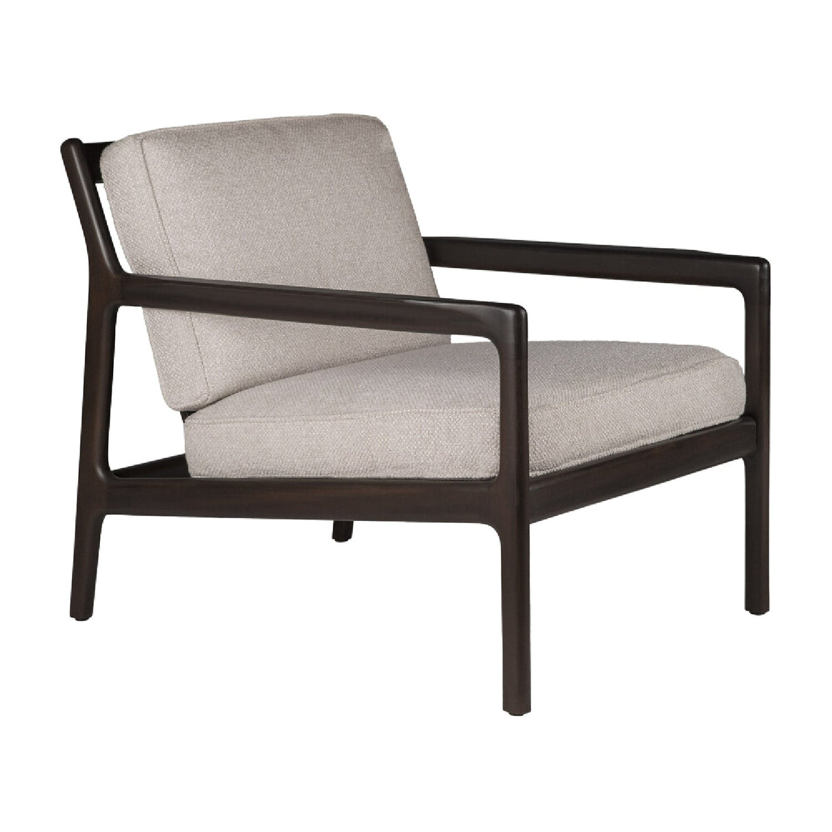 Brown Mahogany Lounge Chair | Ethnicraft Jack | Oroa.com