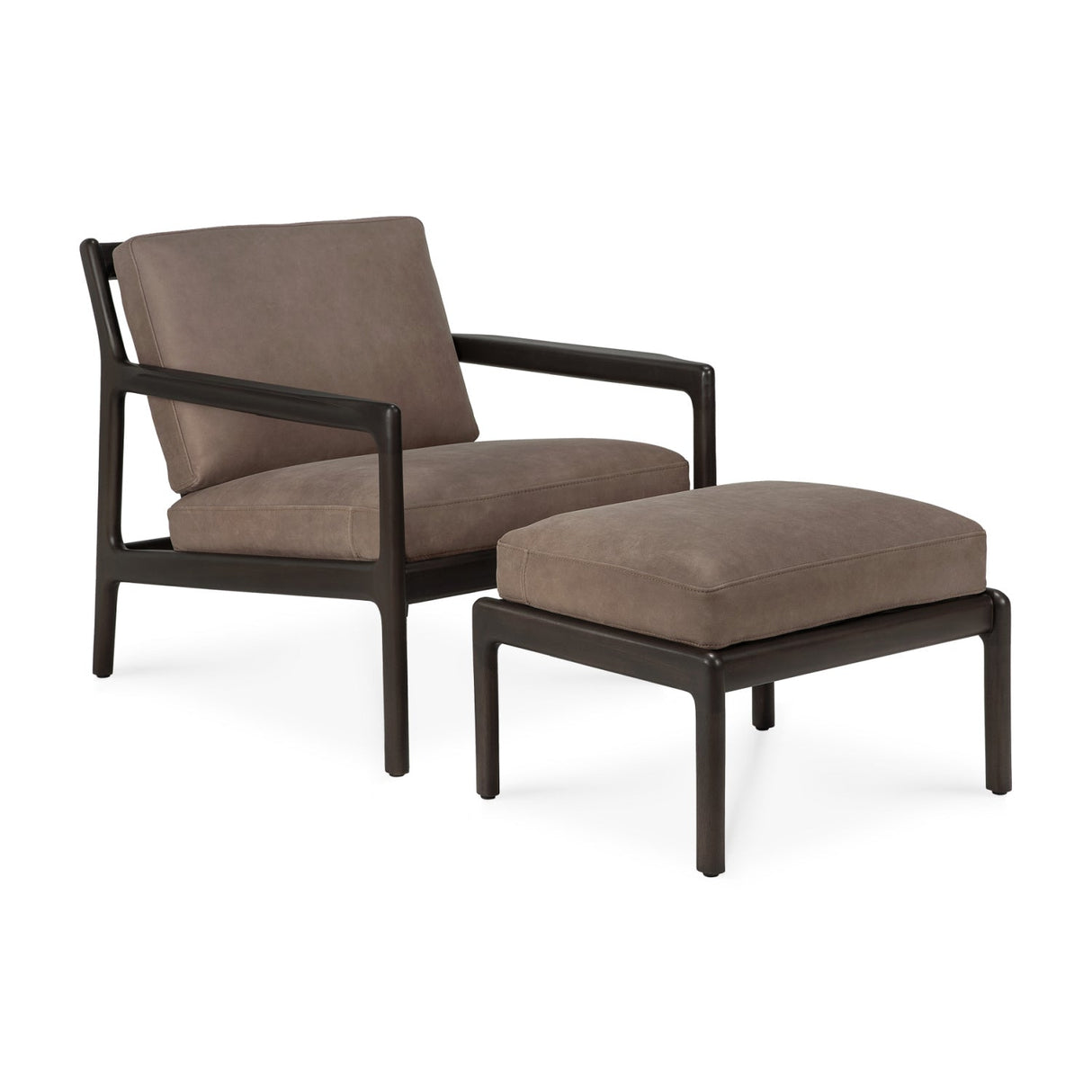 Brown Mahogany Lounge Chair | Ethnicraft Jack | Oroa.com