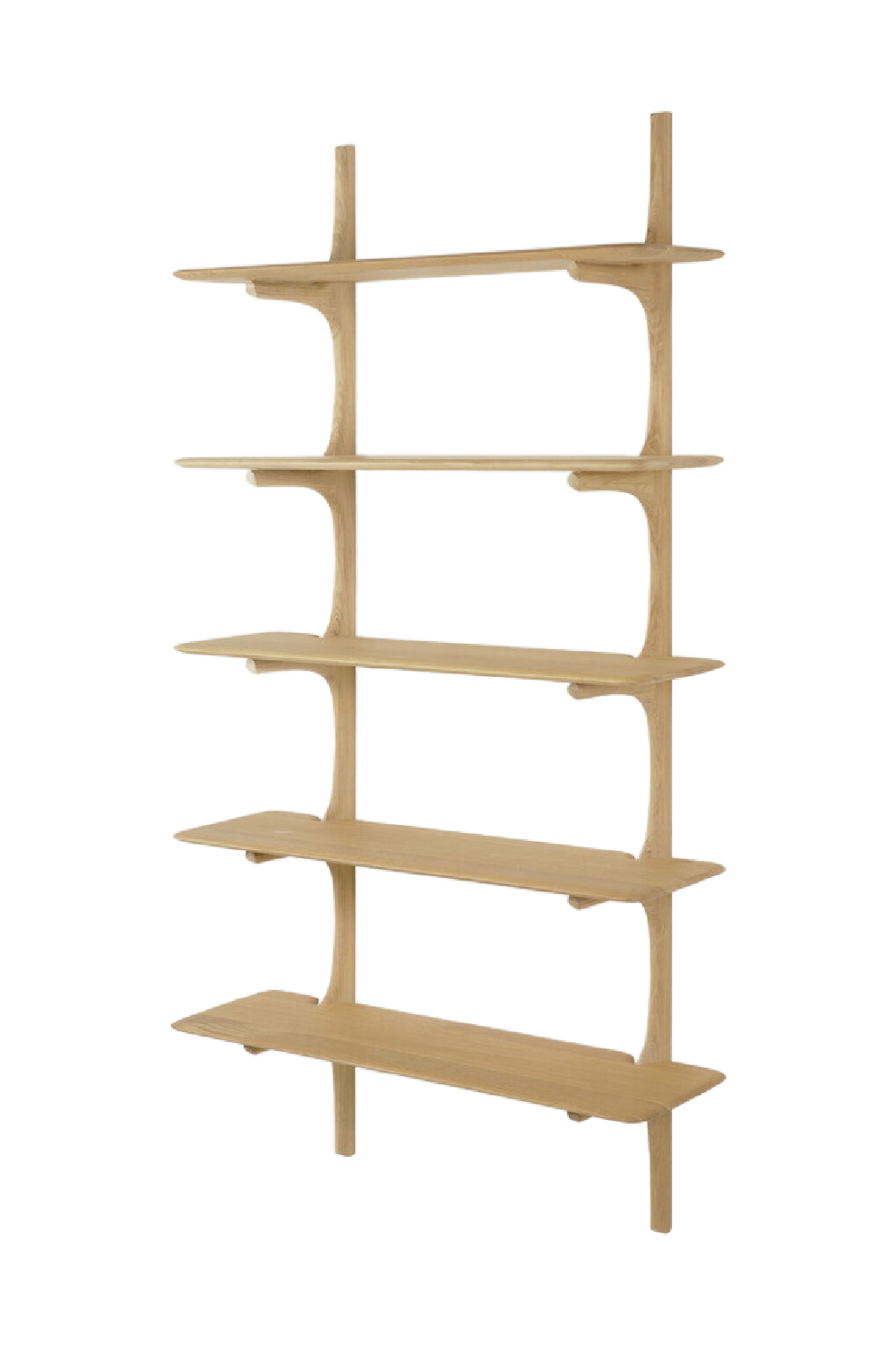Curved Wood Wall Shelf | Ethnicraft PI | OROA.com