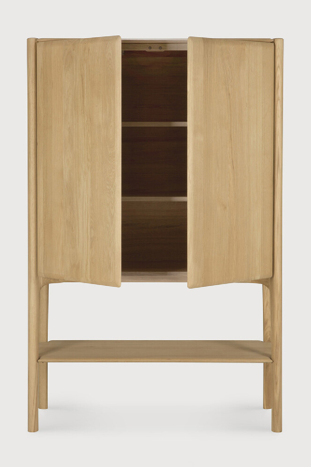 Natural Oak 2-Door Cupboard | Ethnicraft Pi | Oroa.com