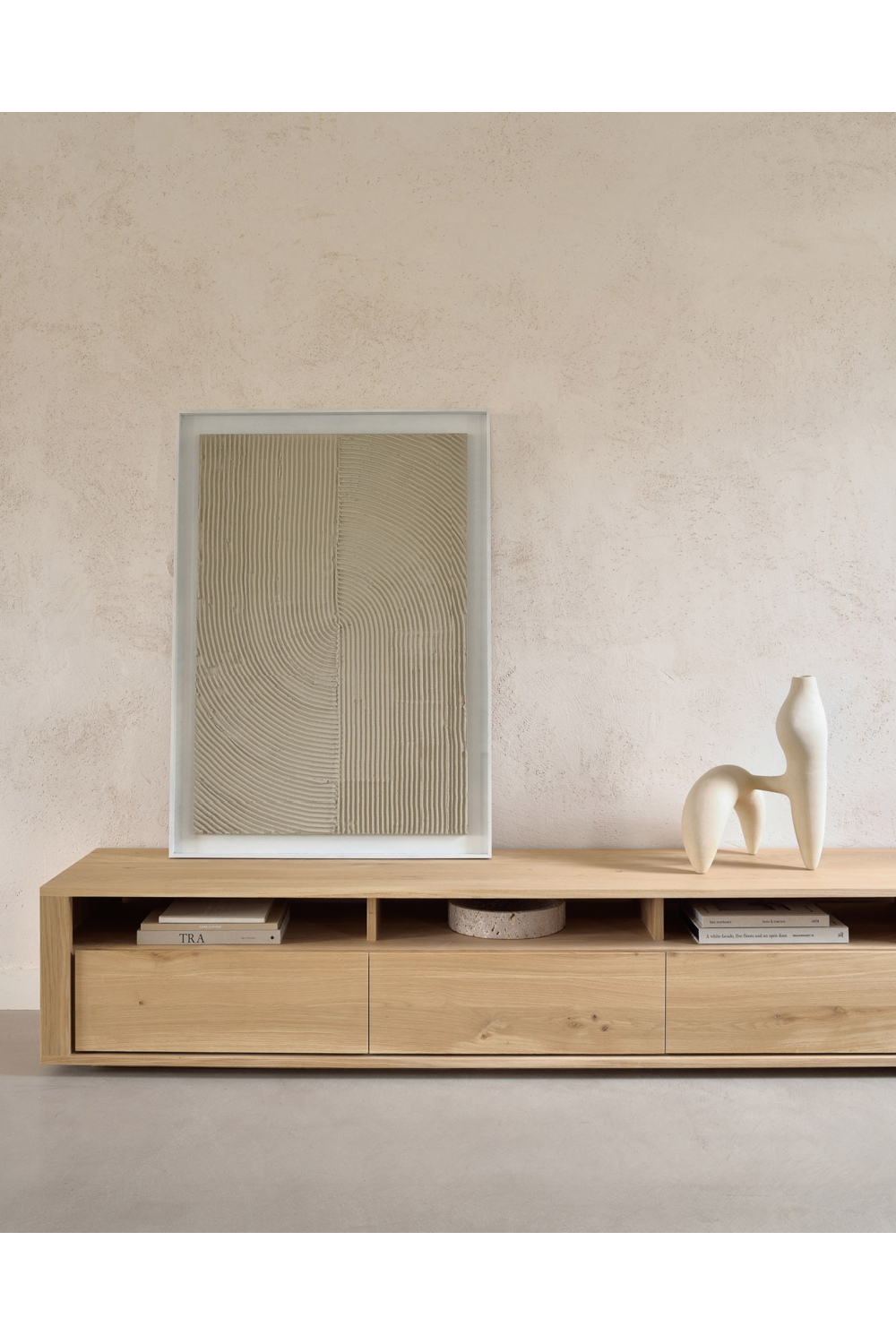Solid Oak Japandi Media Unit | Ethnicraft Shadow | OROA