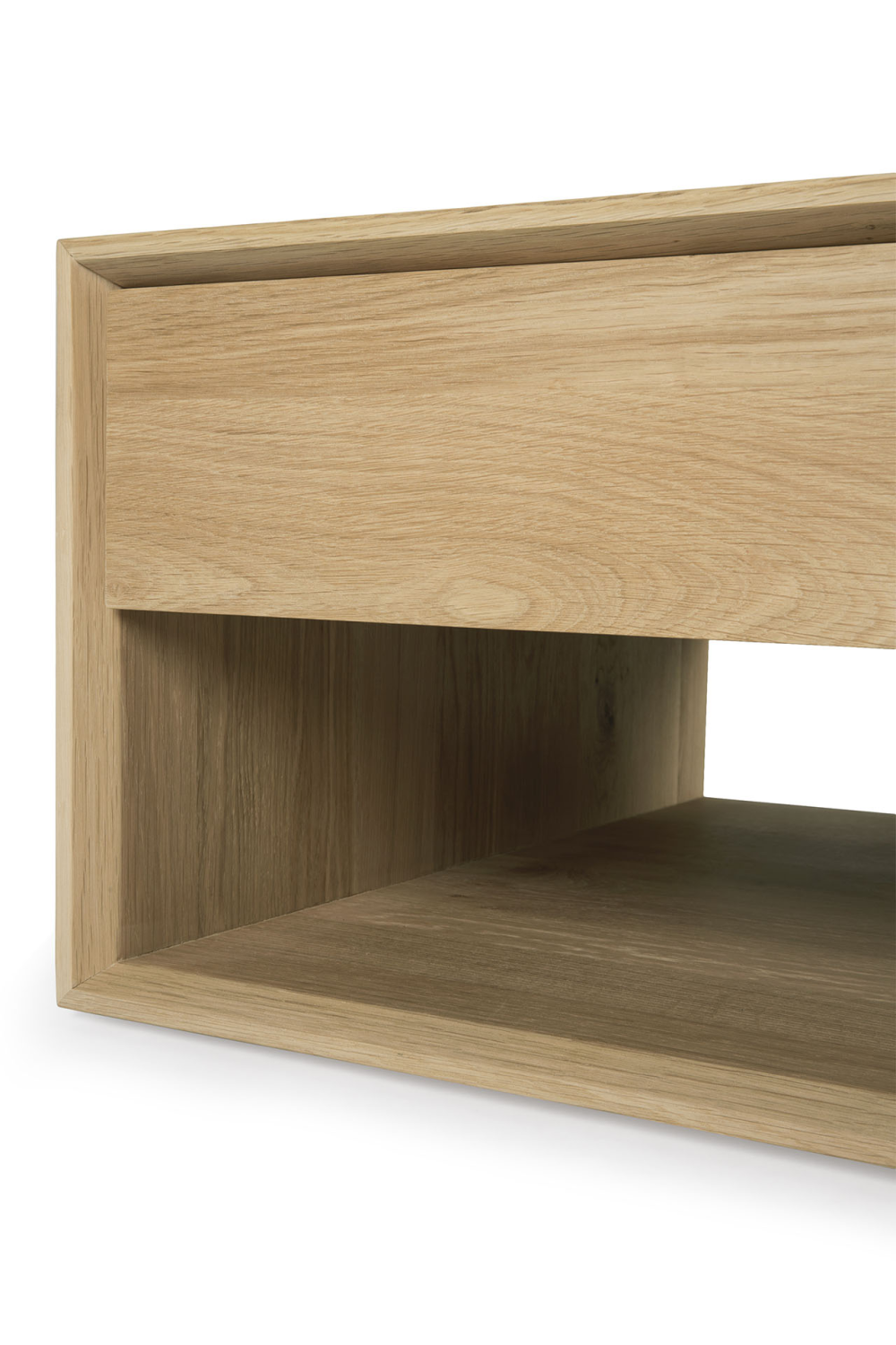 Oak 1-Drawer Coffee Table – Nordic – oak finish rear view