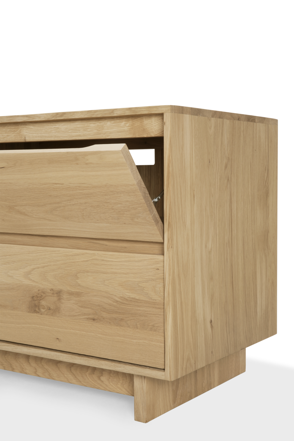 Oiled Oak TV Cabinet – Wave – oak finish alternate view 8
