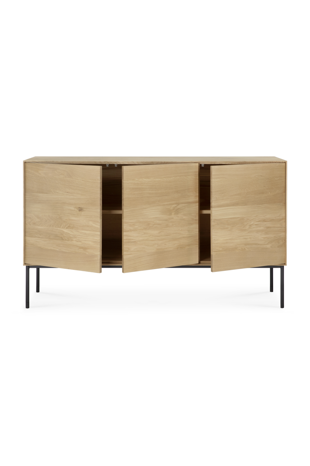 Modern Varnished Oak Sideboard – Whitebird – oak finish side profile