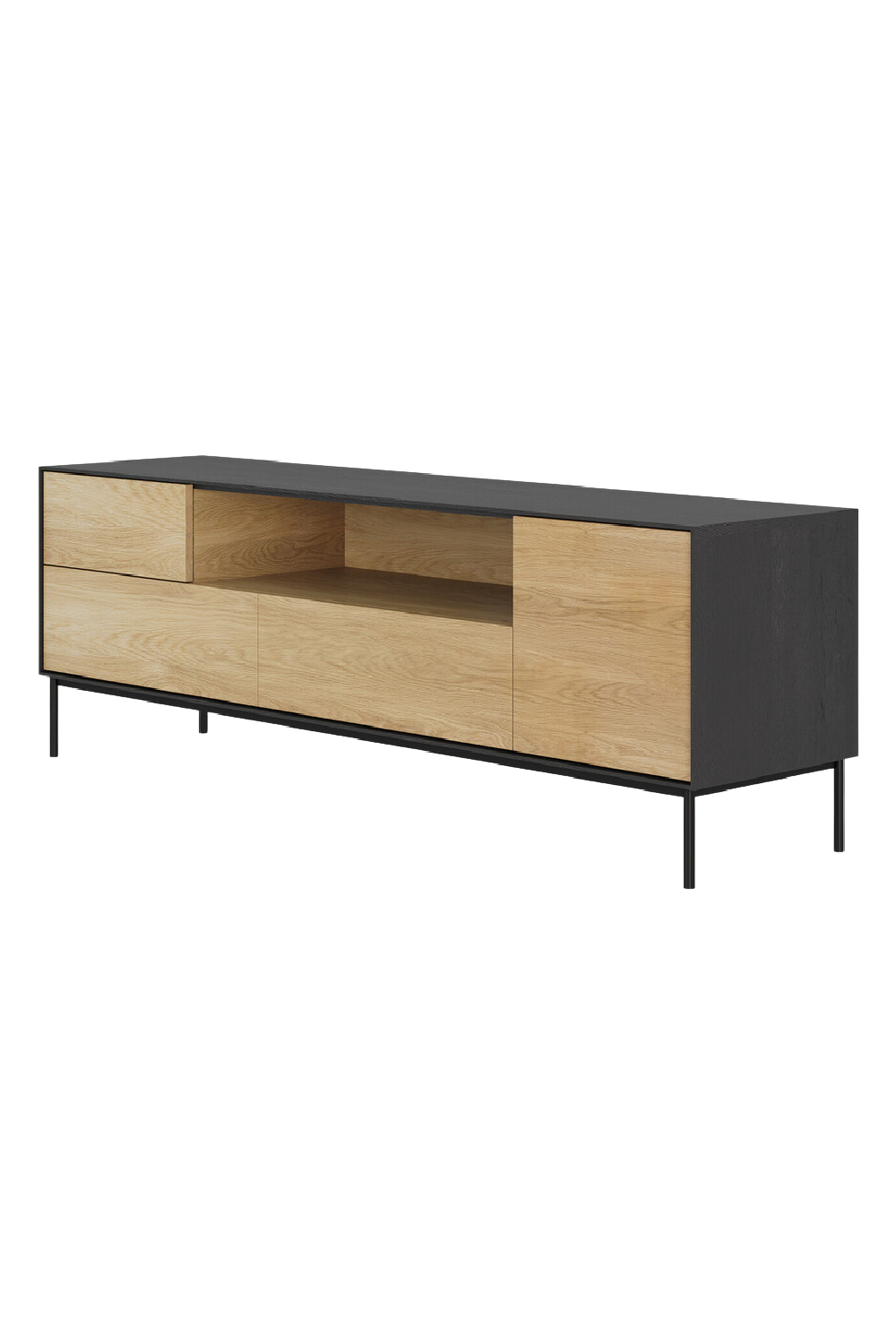 Varnished Oak Media Unit | Ethnicraft Blackbird | OROA.com