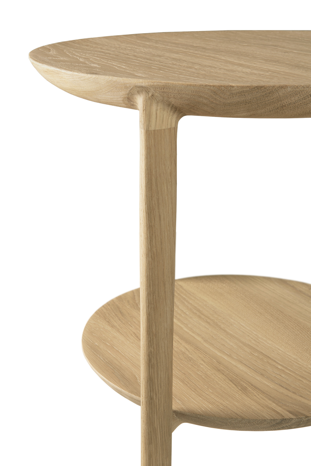 Circular Tiered Oak Side Table | Ethnicraft Bok | Oroa.com