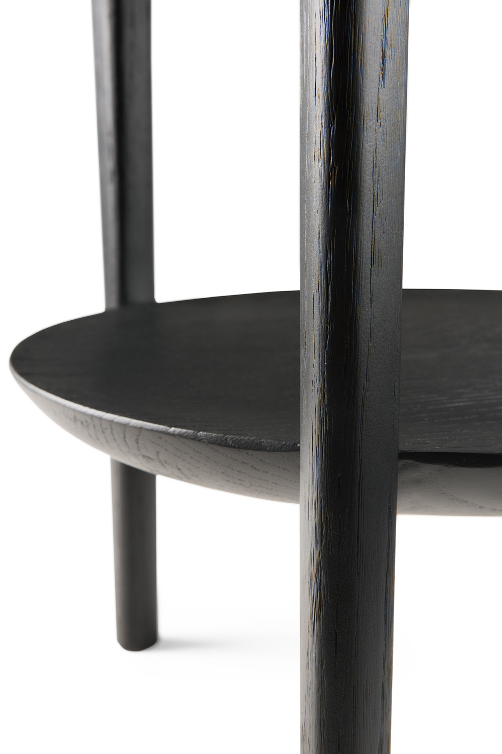 Circular Tiered Black Oak Side Table | Ethnicraft Bok | Oroa.com