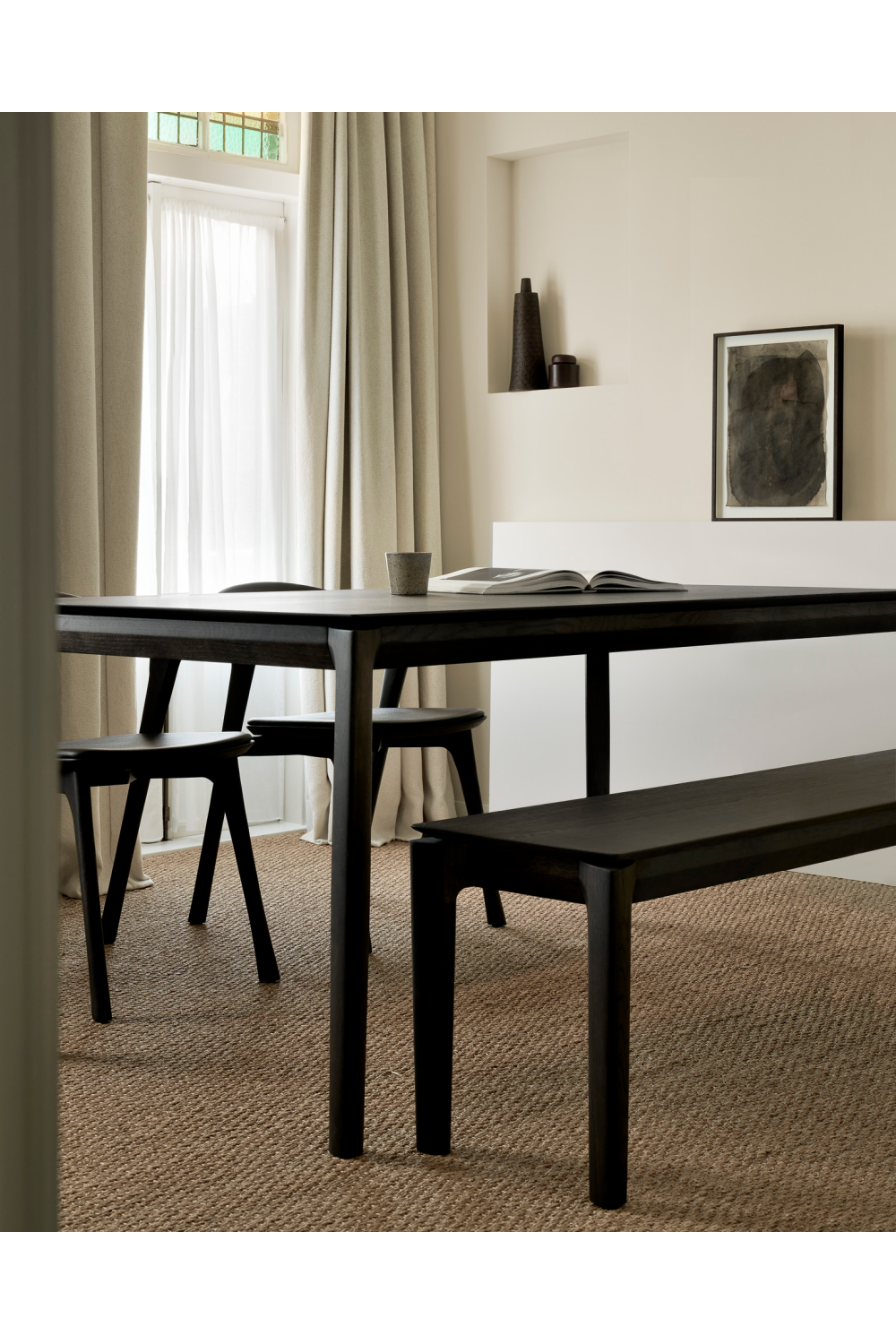 Brown Oak Bench | Ethnicraft Bok | Oroa.com