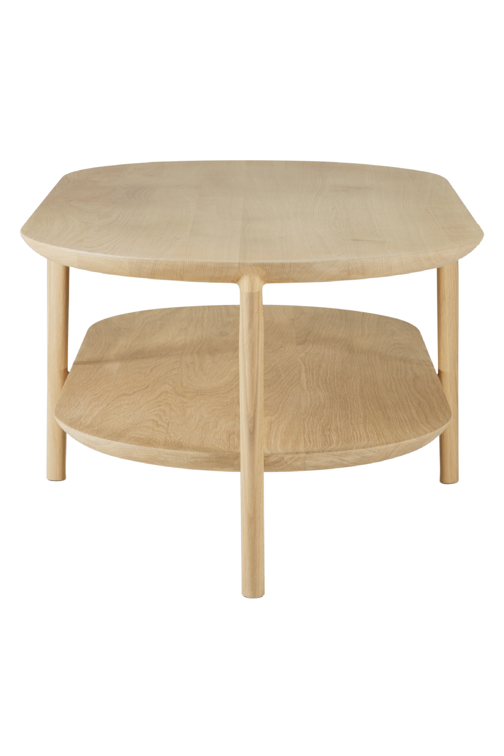 Solid Oak Oval Coffee Table | Ethnicraft Bok | Oroa.com