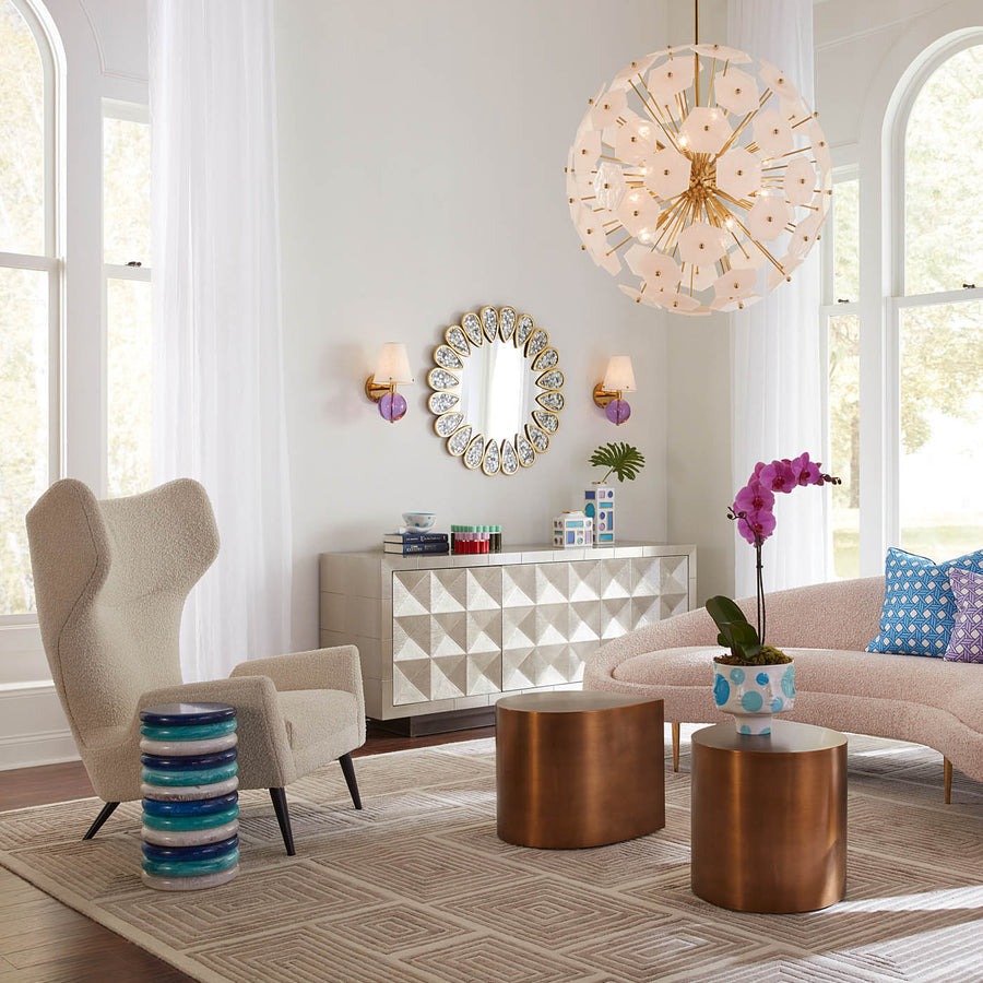 Stacked Marbleized Ring Accent Table | Jonathan Adler Mustique | Oroa.com