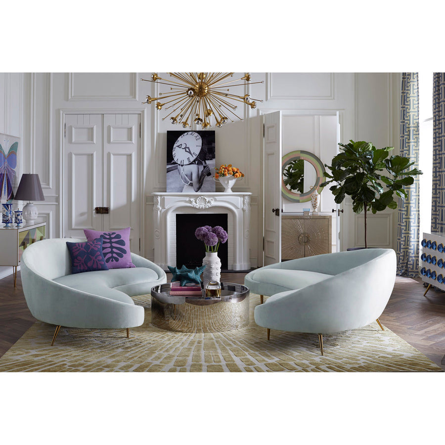Glass Top Drum Coffee Table | Jonathan Adler Alphaville | Oroa.com