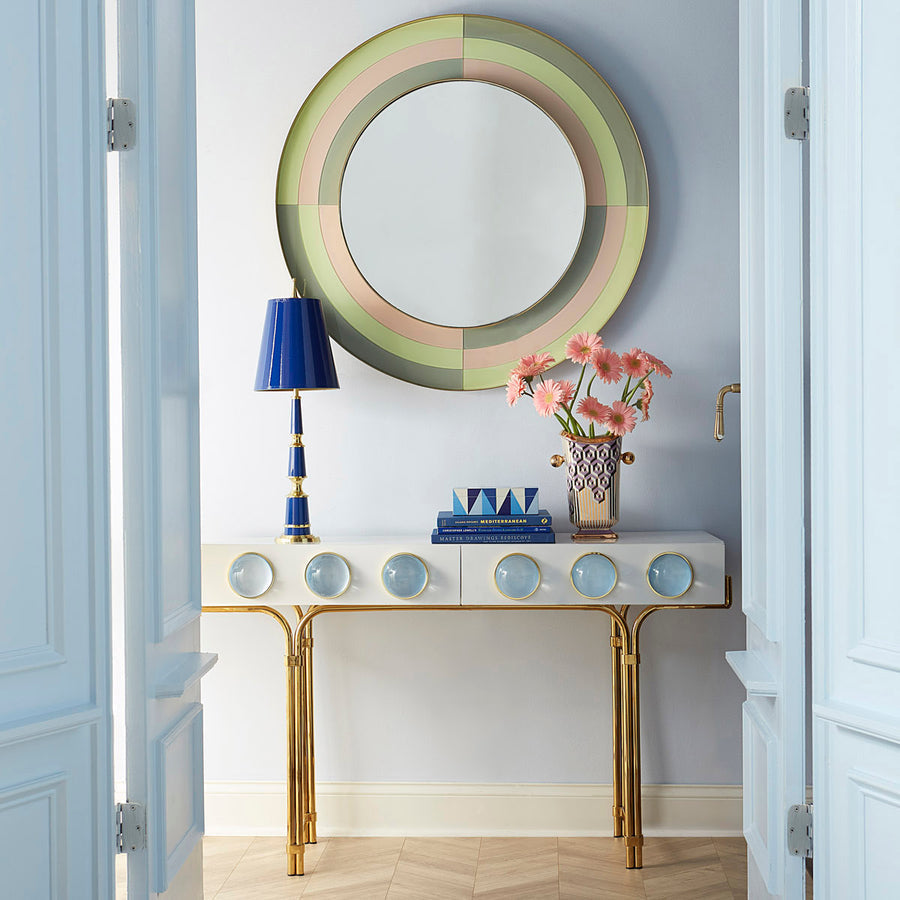 Brass Accent Lacquered Buffet Lamp | Jonathan Adler Versailles | Oroa.com