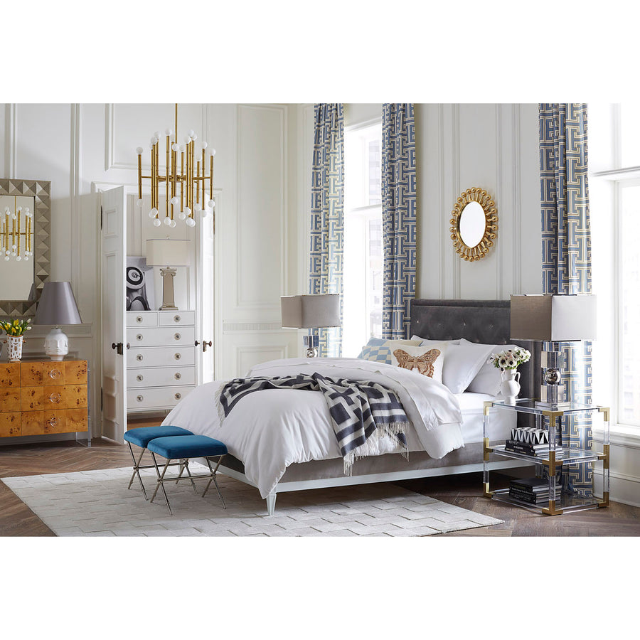 Bamboo Detail Brass Chandelier | Jonathan Adler Meurice | Oroa.com