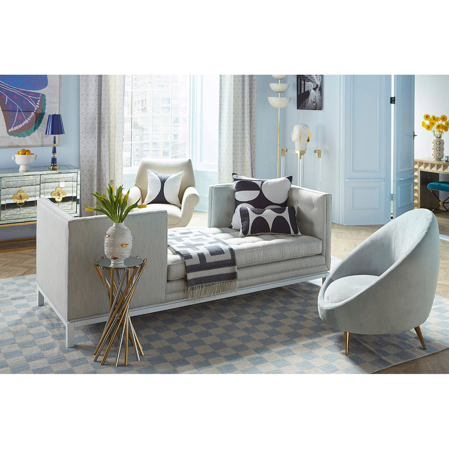 Mirrored Glass Accent Table | Jonathan Adler Electrum | Oroa.om