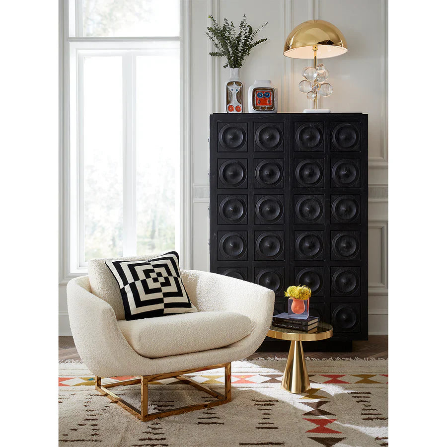 Mindi Wood Circles Cabinet | Jonathan Adler Antwerp | Oroa.com