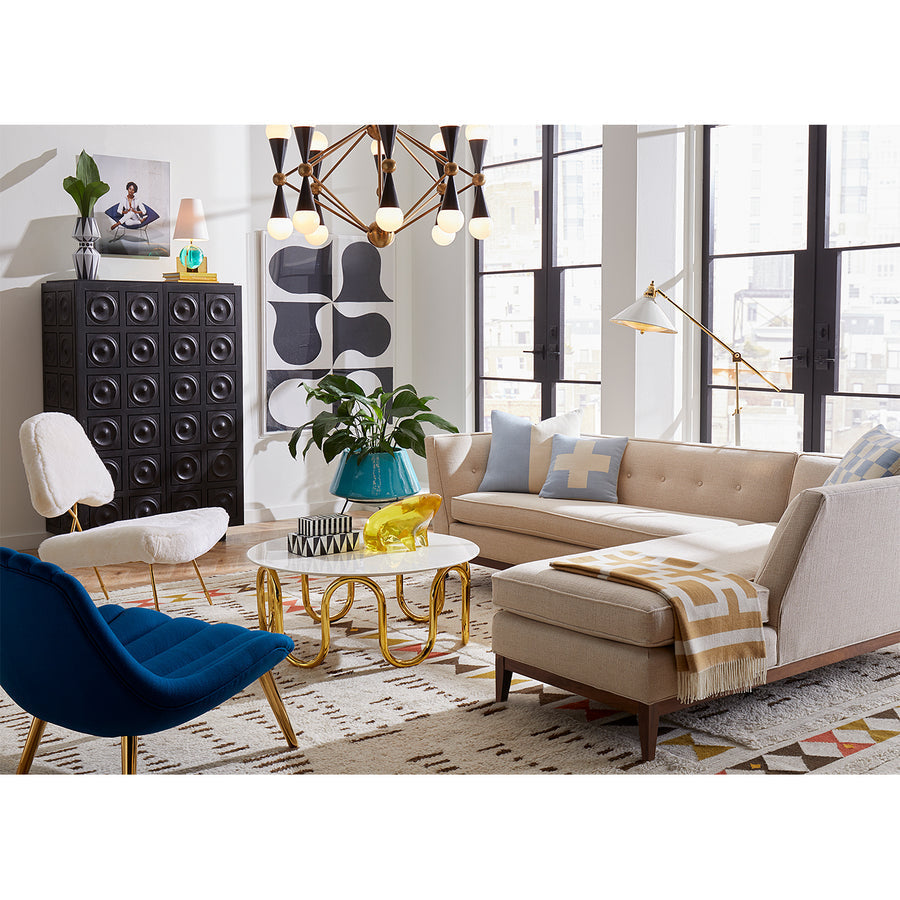 Baby Alpaca Fringed Throw | Jonathan Adler Nixon | Oroa.com