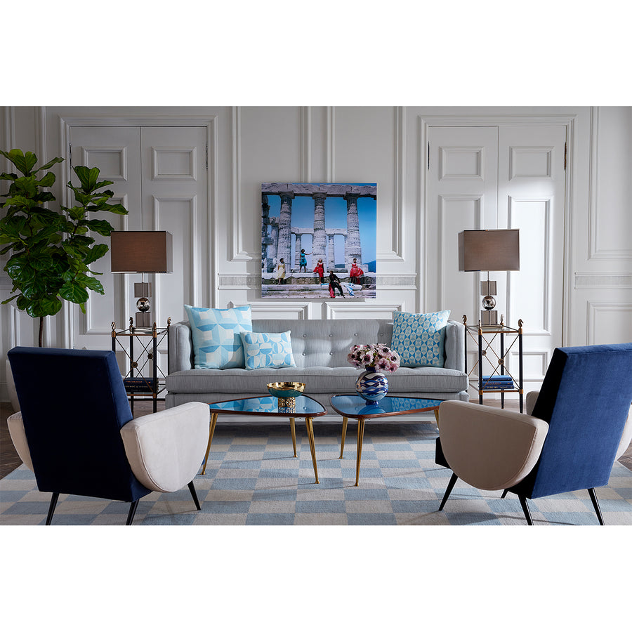 Two-Tier Glass Side Table | Jonathan Adler Rider | Oroa.com