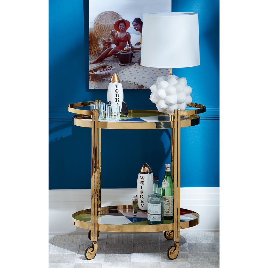 Glossy Porcelain Whiskey Decanter | Jonathan Adler Rocket | Oroa.com