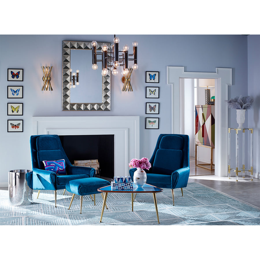 Gilded Porcelain Round Vase | Jonathan Adler Gala | Oroa.com