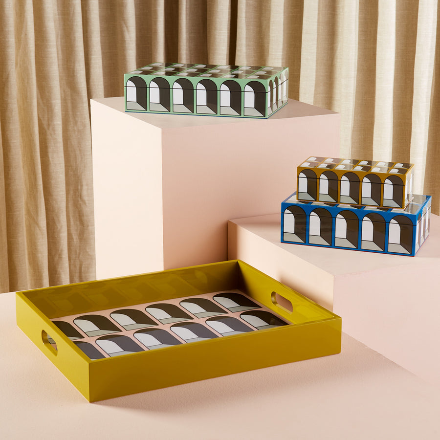 Arched Motif Lacquer Box L | Jonathan Adler Arcade | Oroa.com