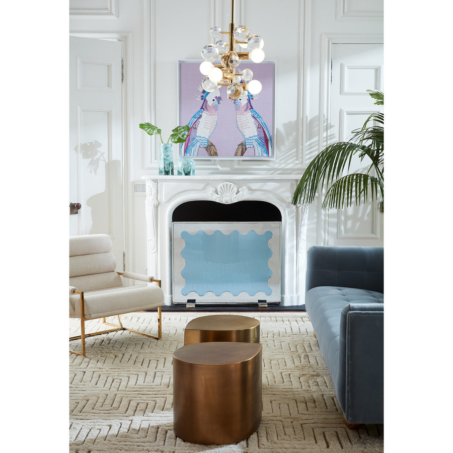 Antique Brass End Table | Jonathan Adler Teardrop | Oroa.com