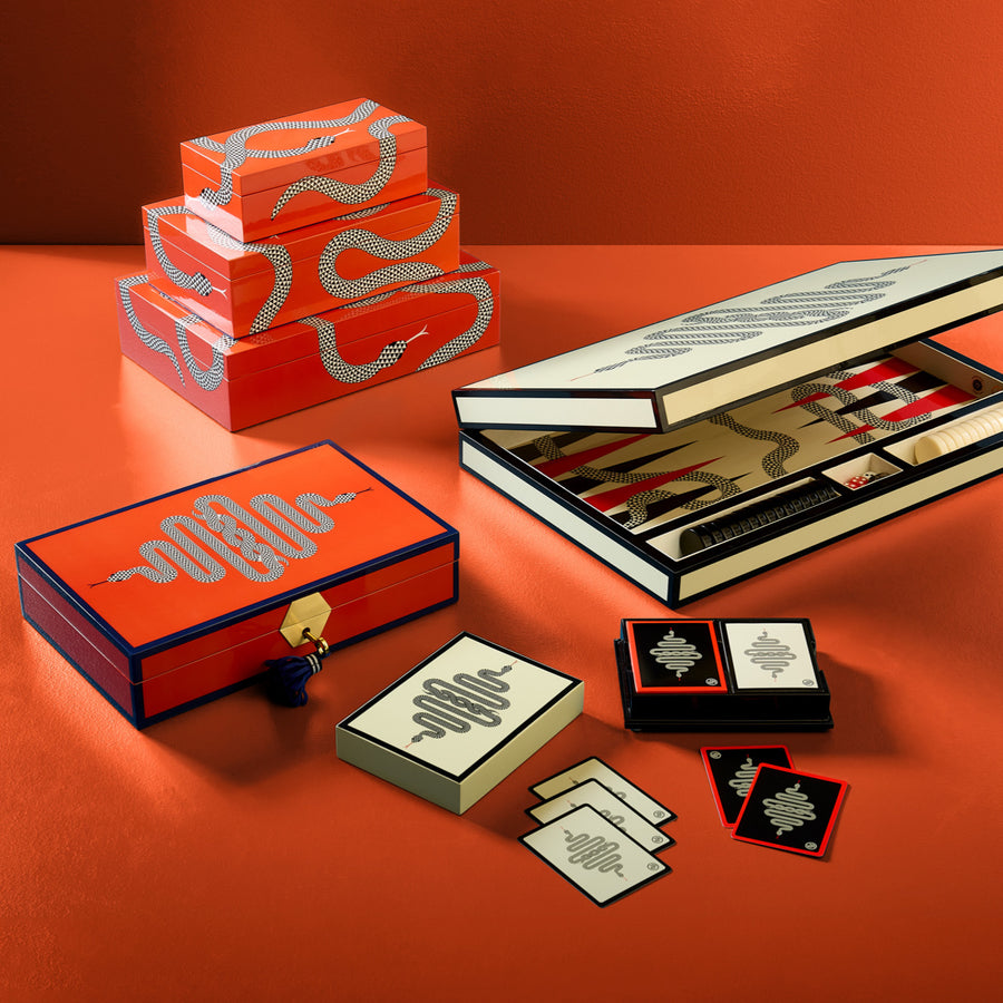 High-Gloss Lacquer Backgammon Set | Jonathan Adler Eden | Oroa.com