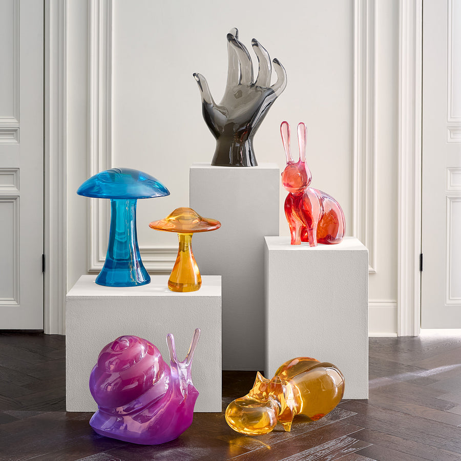 Orange Acrylic Animal Sculpture | Jonathan Adler Hippo | Oroa.com