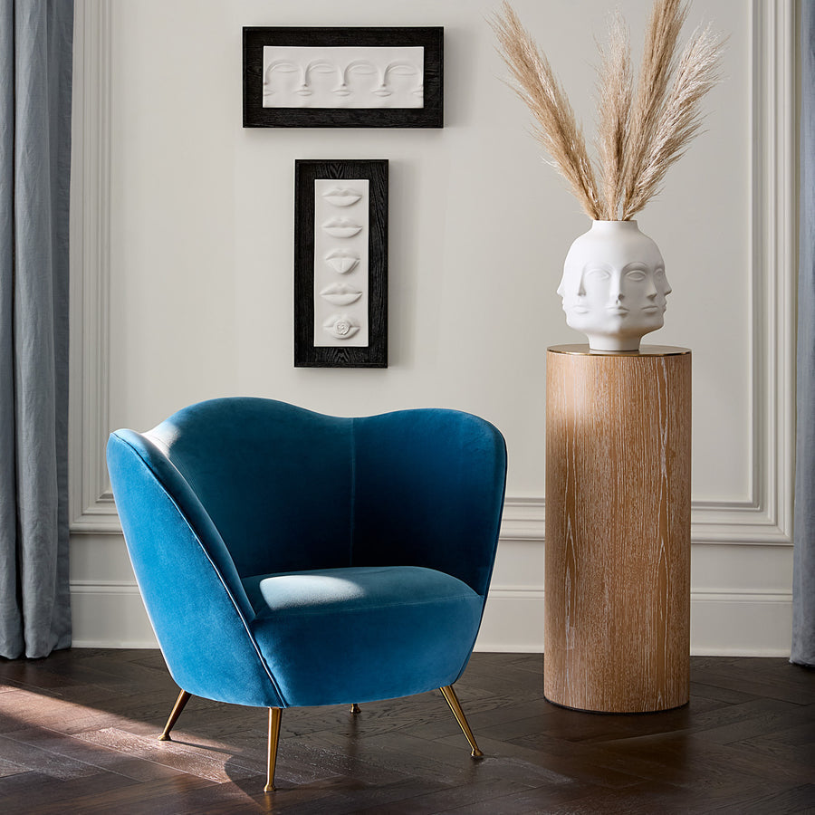 Blue Velvet King Bed | Jonathan Adler Ripple | Oroa.com