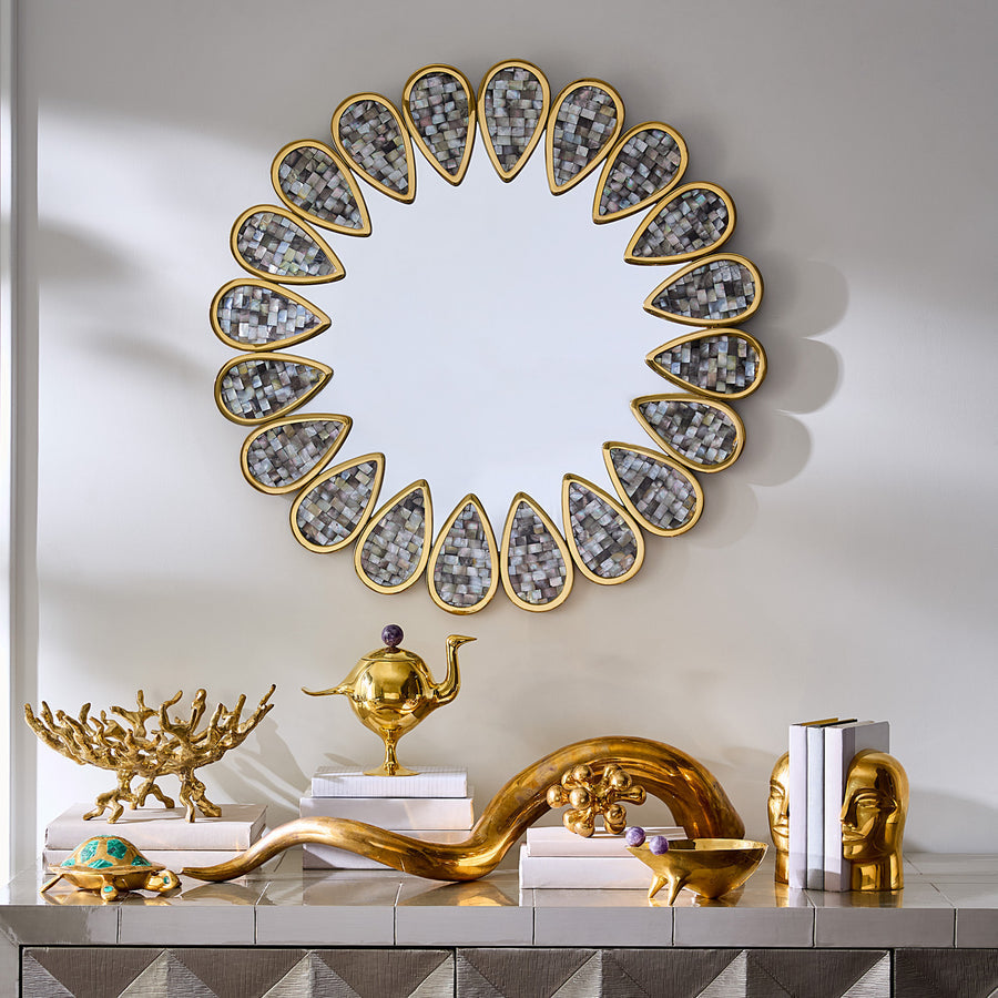 Polished Brass Decorative Object | Jonathan Adler Horn | Oroa.com