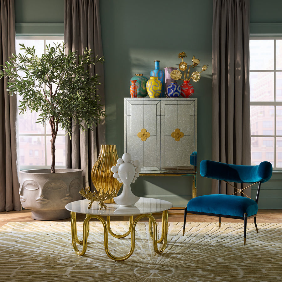 Velvet Klismos Lounge Chair | Jonathan Adler Rider | Oroa.com