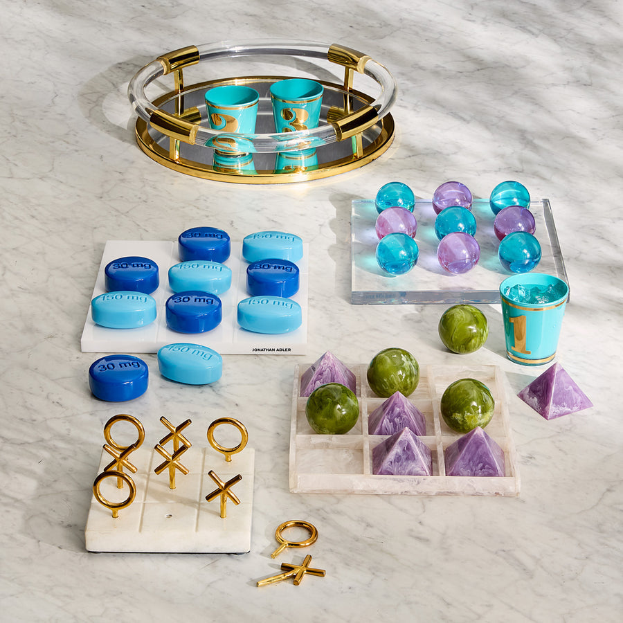 Marble Base Tic-Tac-Toe Set | Jonathan Adler | Oroa.com