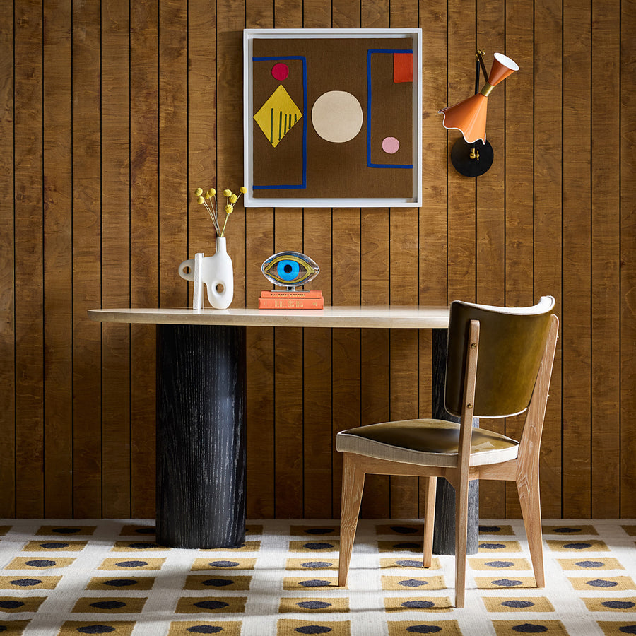 Dotted Squares Flatweave Rug | Jonathan Adler Bond