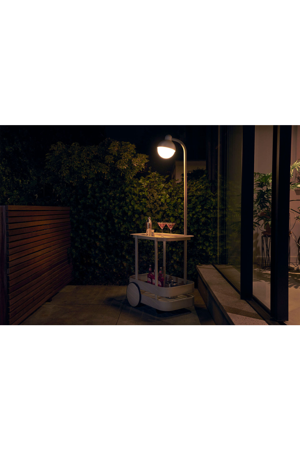 Outdoor Lighted Bar Cart | Fatboy Jolly Trolley | OROA.com
