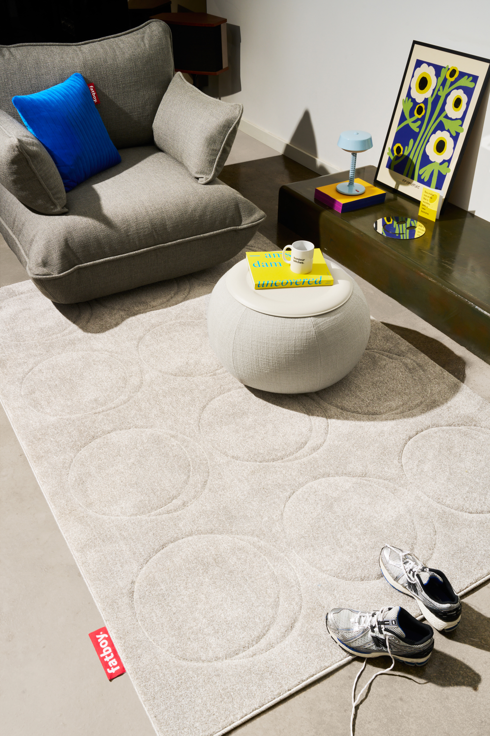 Hand-Sheared Neutral Rug 5' x 7'5" | Fatboy Dot | OROA.com