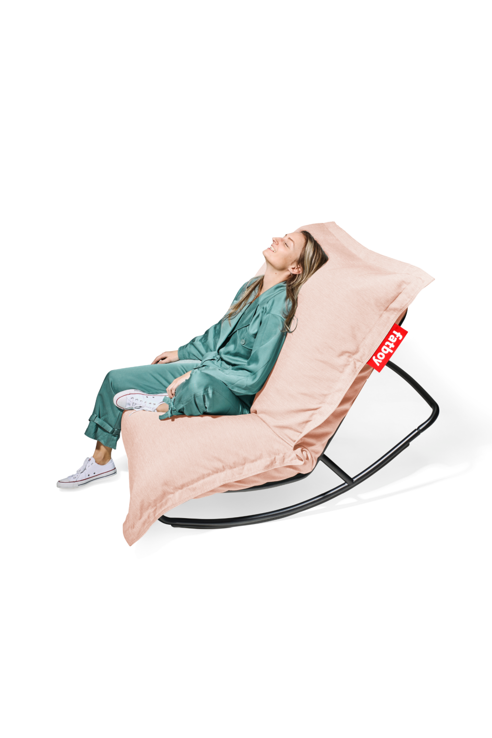 Outdoor Bean Bag With Rocking Chair | Fatboy Original + Rock 'n Roll | OROA.com