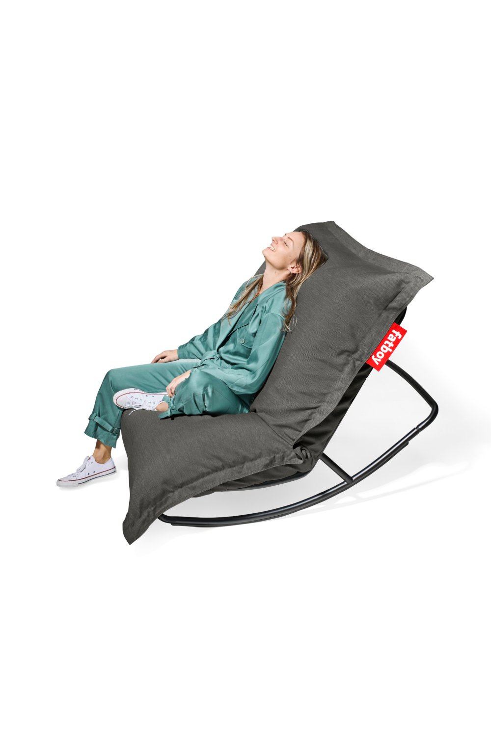 Outdoor Bean Bag With Rocking Chair | Fatboy Original + Rock 'n Roll | OROA.com