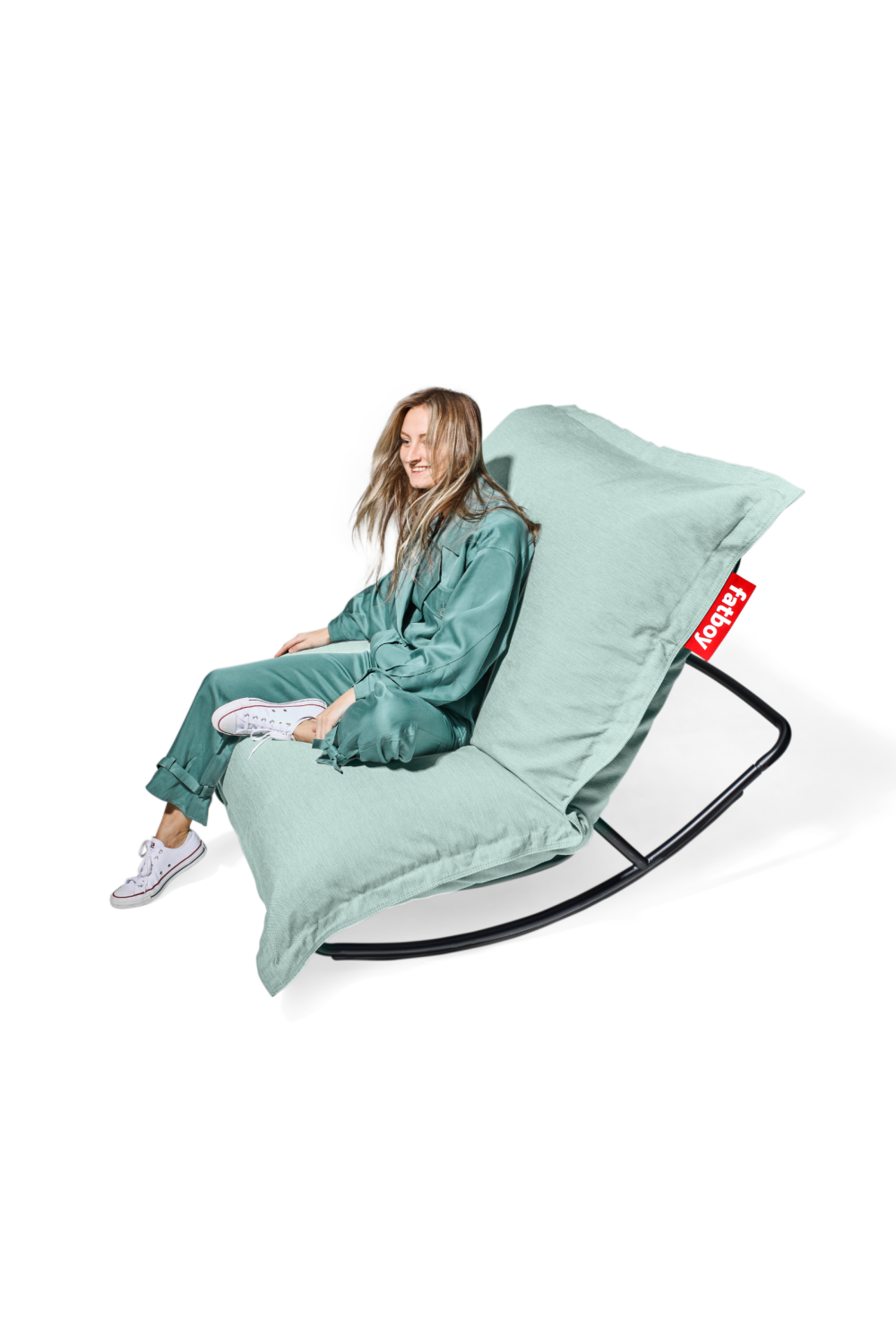 Outdoor Bean Bag With Rocking Chair | Fatboy Original + Rock 'n Roll | OROA.com
