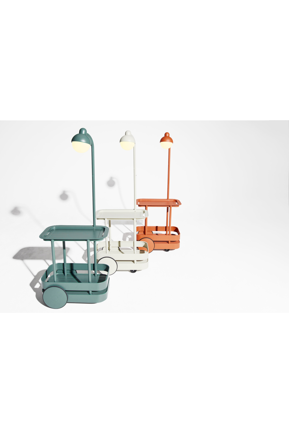 Outdoor Lighted Bar Cart | Fatboy Jolly Trolley | OROA.com