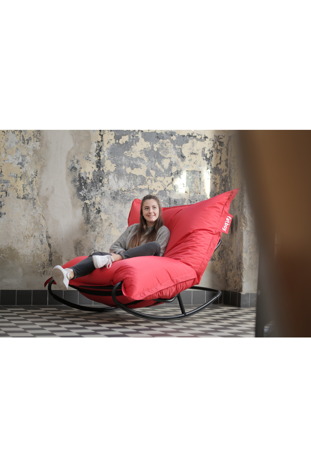 Multifunctional Bean Bag With Rocking Chair | Fatboy Original + Rock 'n Roll | OROA.com
