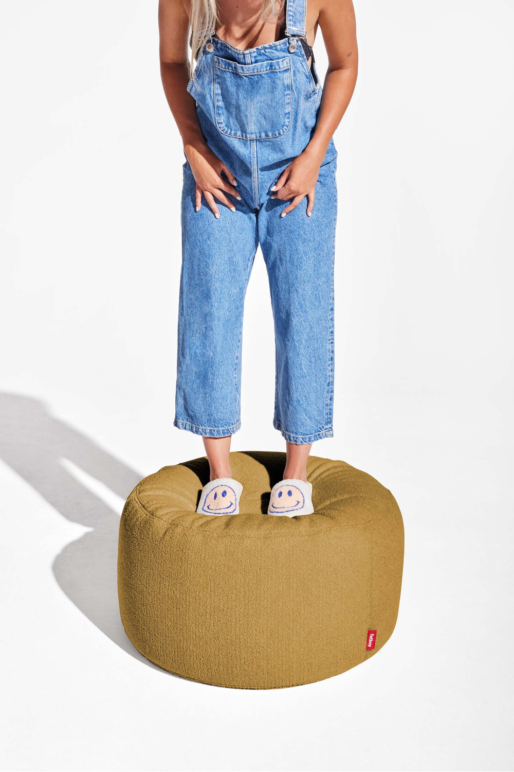 Sherpa Upholstered Pouf L | Fatboy Point | OROA.com