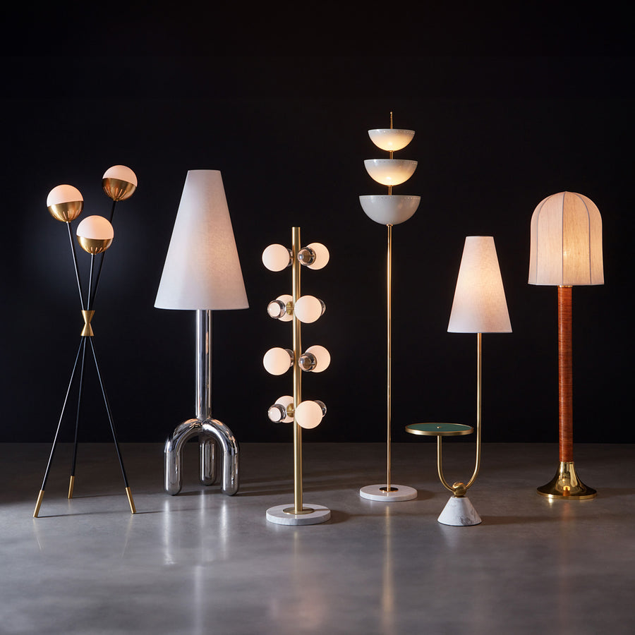 Polished Nickel Floor Lamp | Jonathan Adler Pompidou | Oroa.com