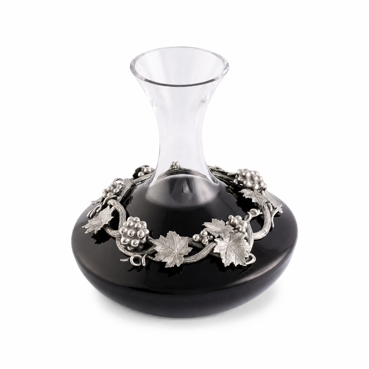 Premium Pewter & Glass Grape Wine Decanter - OROA