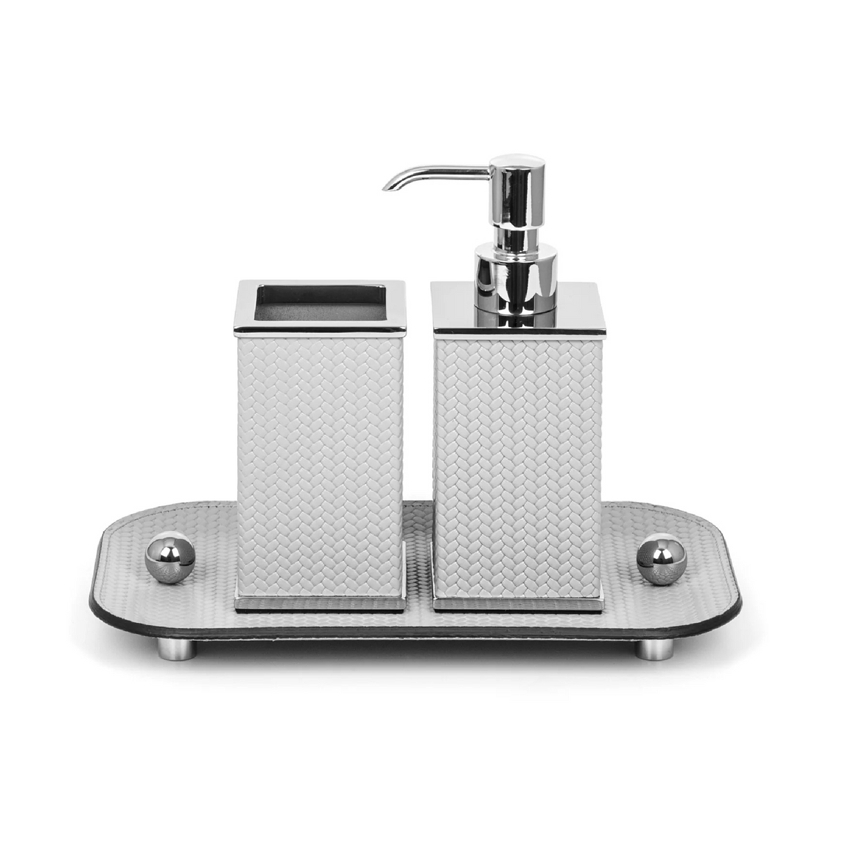 Square Leather Toothbrush Holder | Pinetti Olimpia | OROA.com